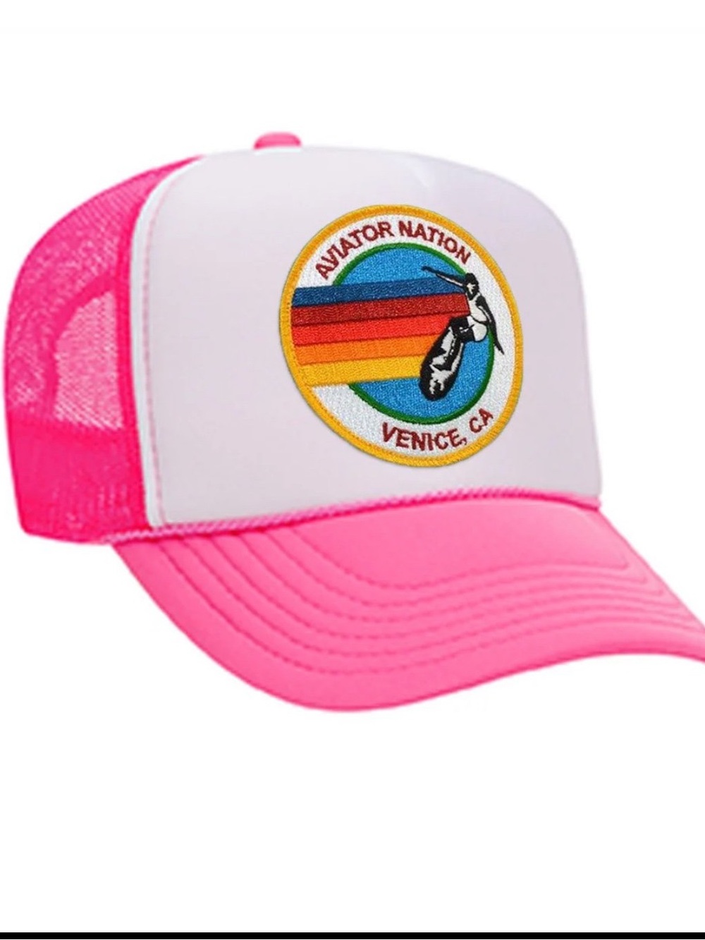 Like new AVIATOR NATION Venice, CA TRUCKER HAT
Neon pink